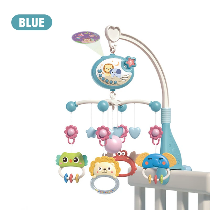 Baby Toys Crib Bell Mobile Rattles Star Projection Toddler Carousel Musical 0 6 Months Baby Accessories Newborn Bed Bell Gifts