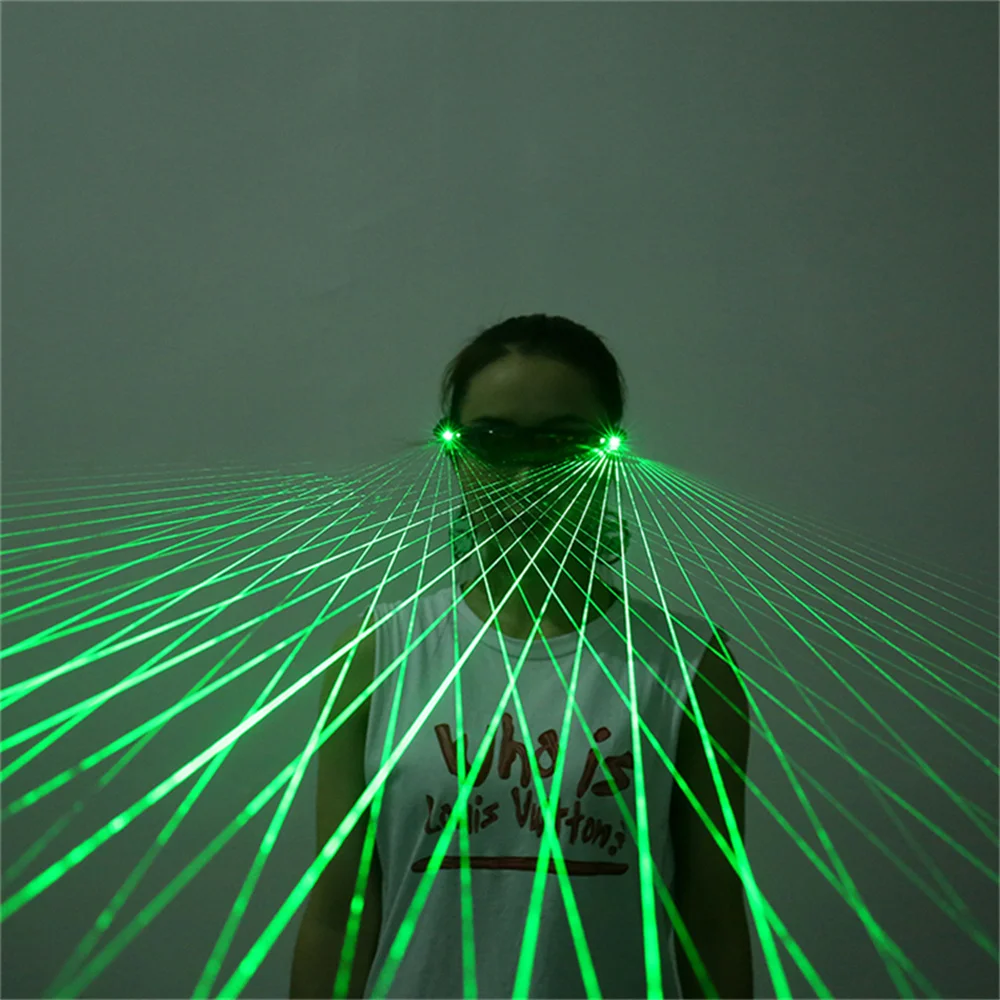 Multi-line Laser Glasses Stage Performance DJ Beam Portable LED Eyeglasses Party Light Dancer Luminous Costumes Nightclub Show