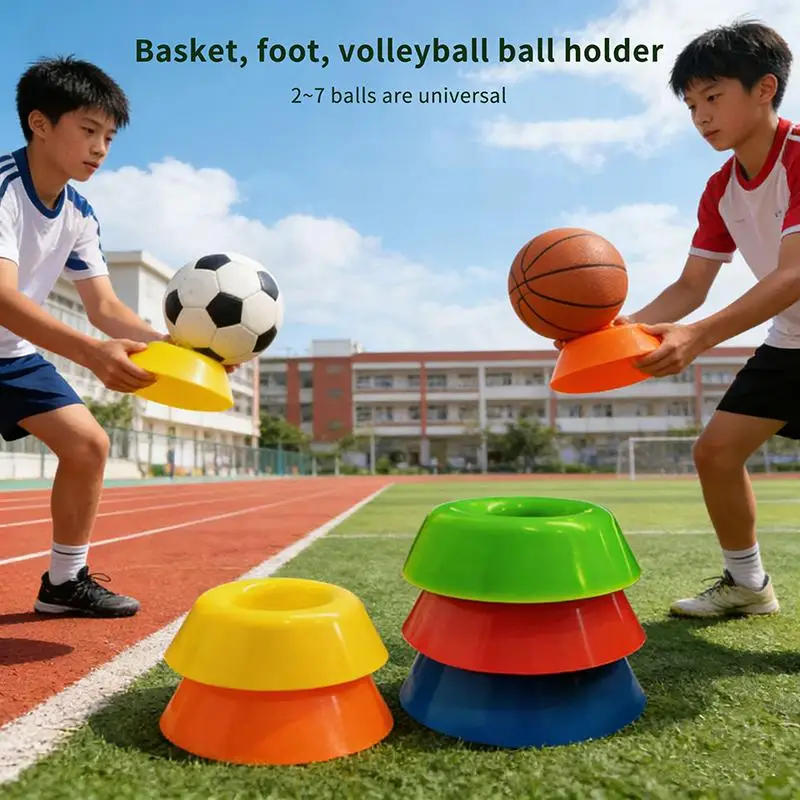 Plastic Ball Display Stand (1-5 Pcs) - close-up view
