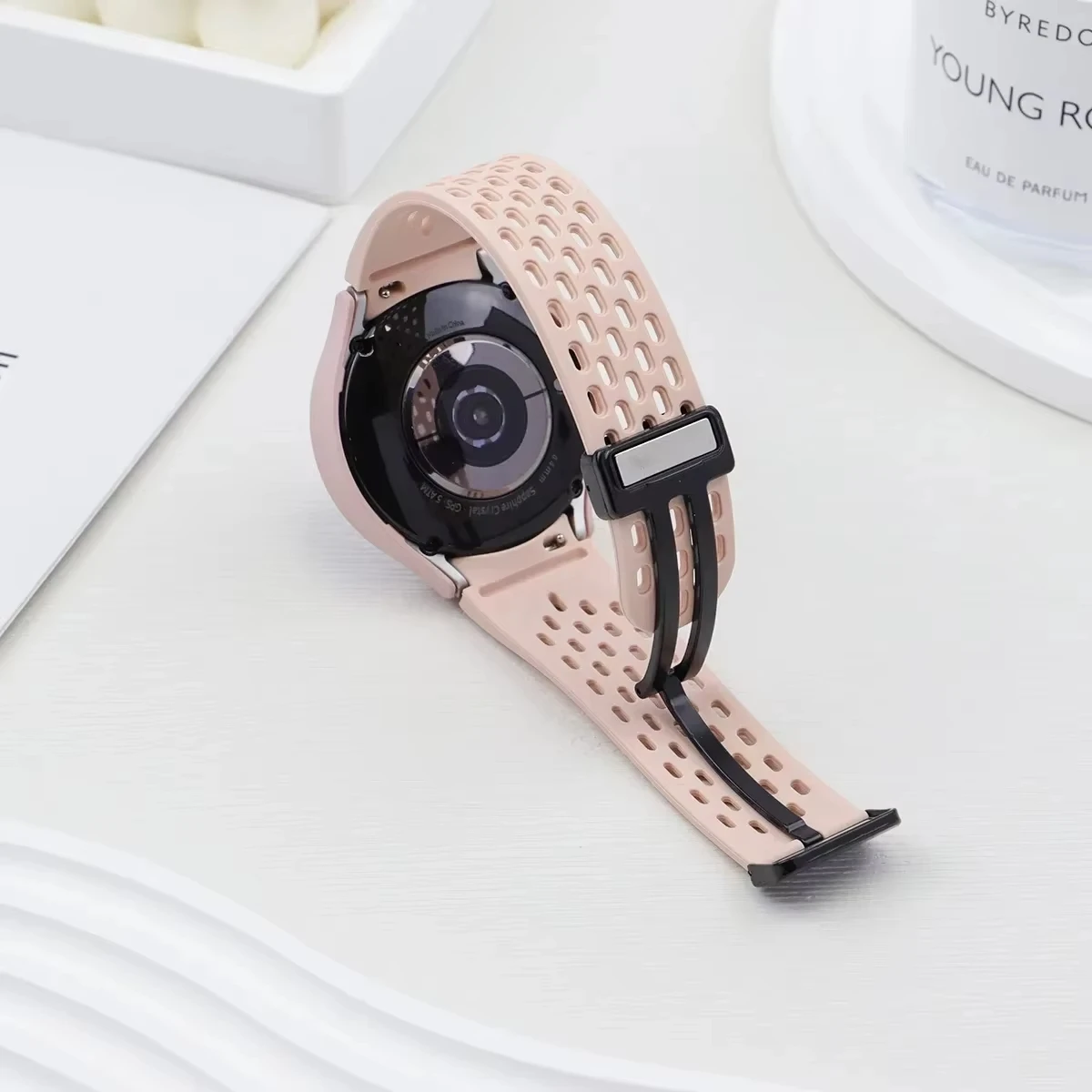 Case + Strap For Samsung Galaxy Watch 7 6 5 4 40 44MM Magnetic Silicone Band Soft Sports Watchband Breathable Men Women Bracelet