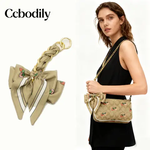 Elegant Butterfly Clasp Bag Chain Extender Vintage Style 17cm Adjustable Purse Strap Accessory Lightweight Floral For Coach