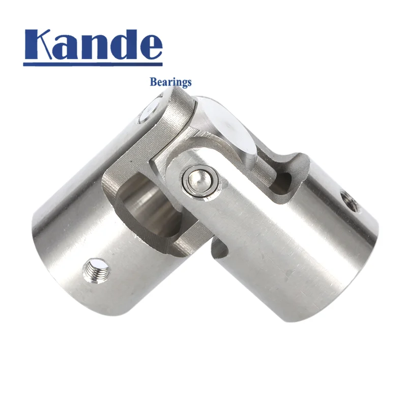 1PC Kande 304 Stainless Steel Universal Joint Coupler D49L108 25/28/30mm Cross Universal Joint Single Precision Coupling for CNC