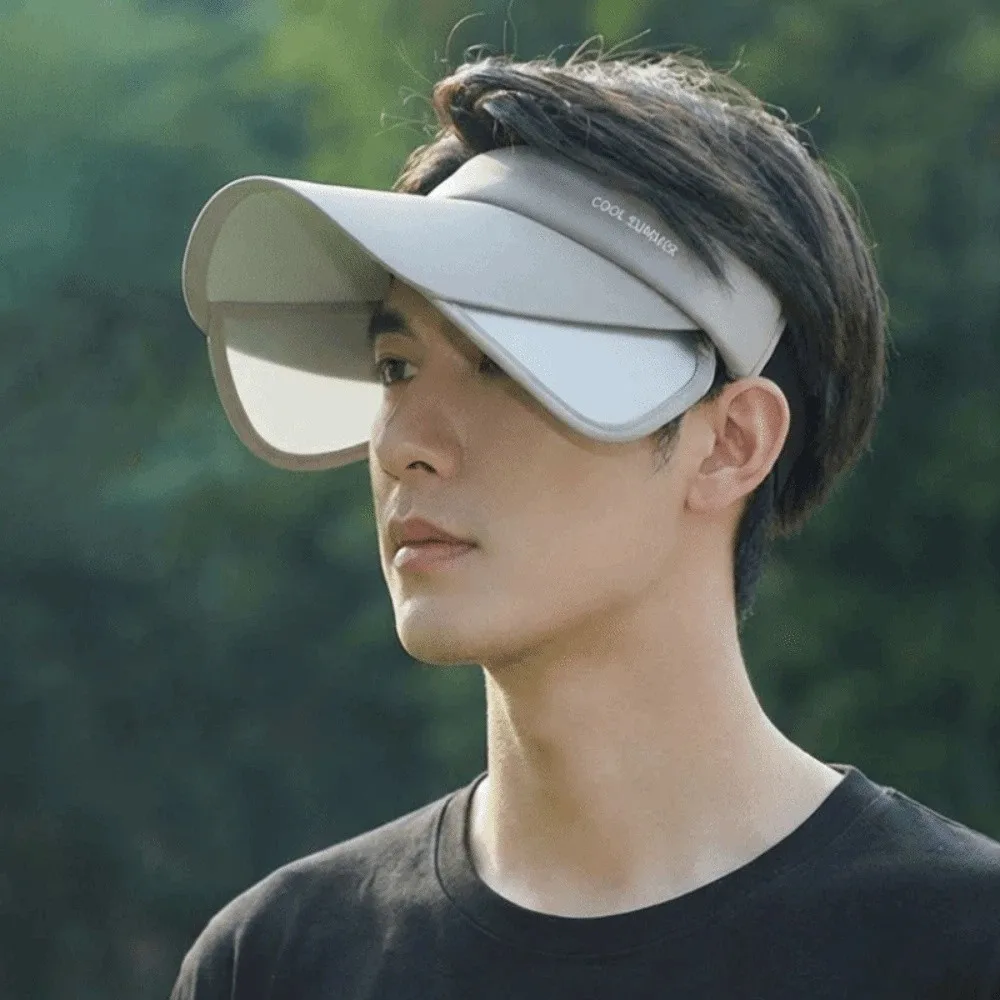 

Новая дышащая солнцезащитная шляпа с регулируемым козырьком, однотонная, с эластичным краем, защита от УФ-излучения, легкая, с открытым верхом, для спорта