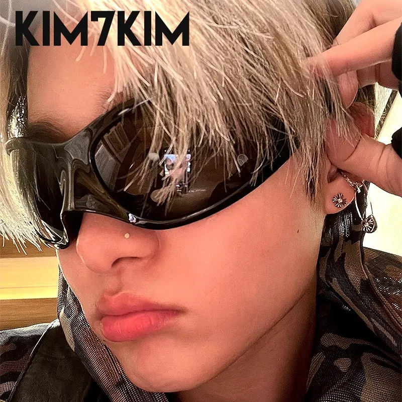 Cyberpunk Cat Eye Y2K Sunglasses Women 2024 Luxury Brand Trends Sun Glasses Men Vintage Oversized Steampunk Goggle Gafas De Sol