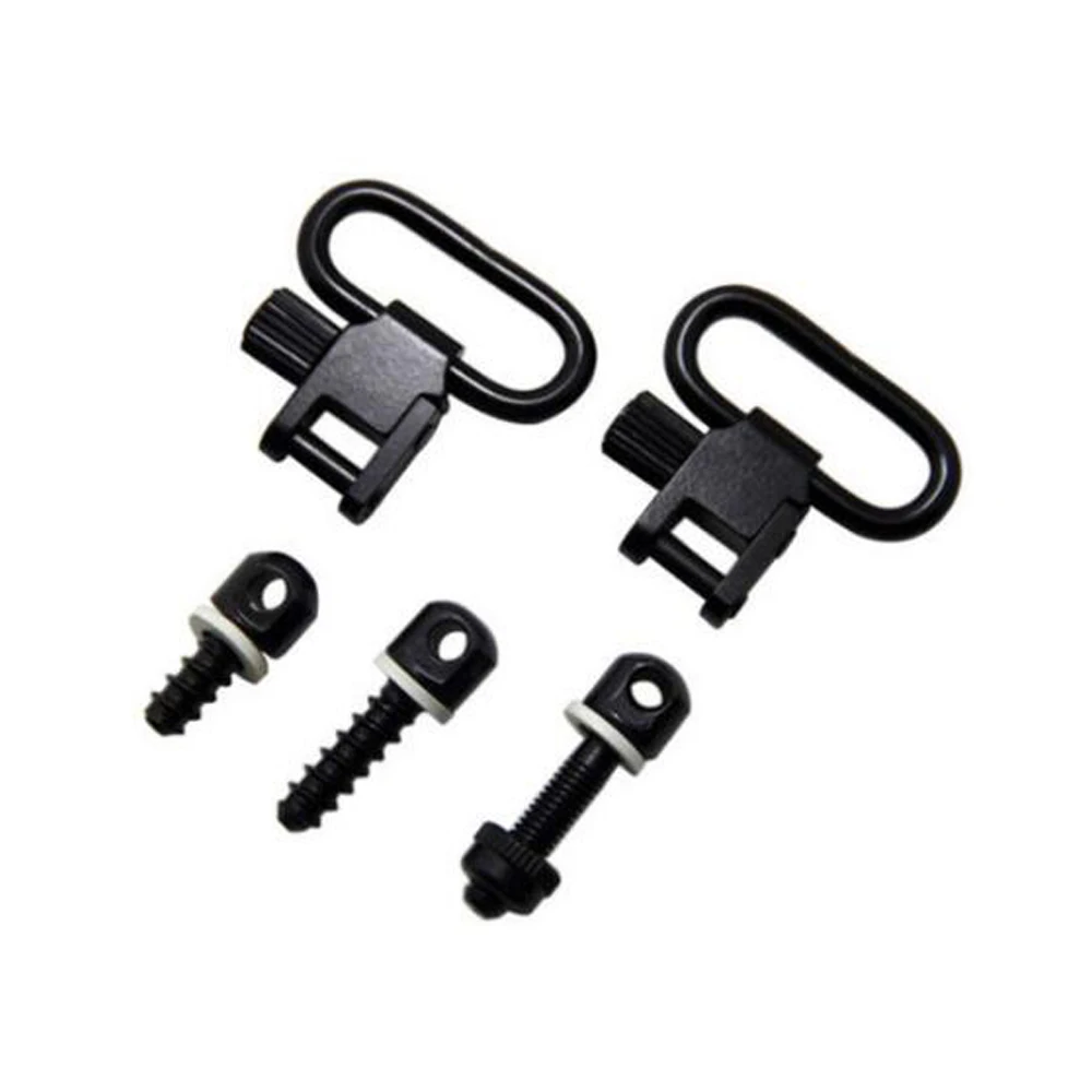 

GUGULUZA 2pcs 1" QD Hunting Strap Buckle Ring Screw Outdoor Belt Gun Rifle Tape Precision Shooting Sling Swivel Hunting