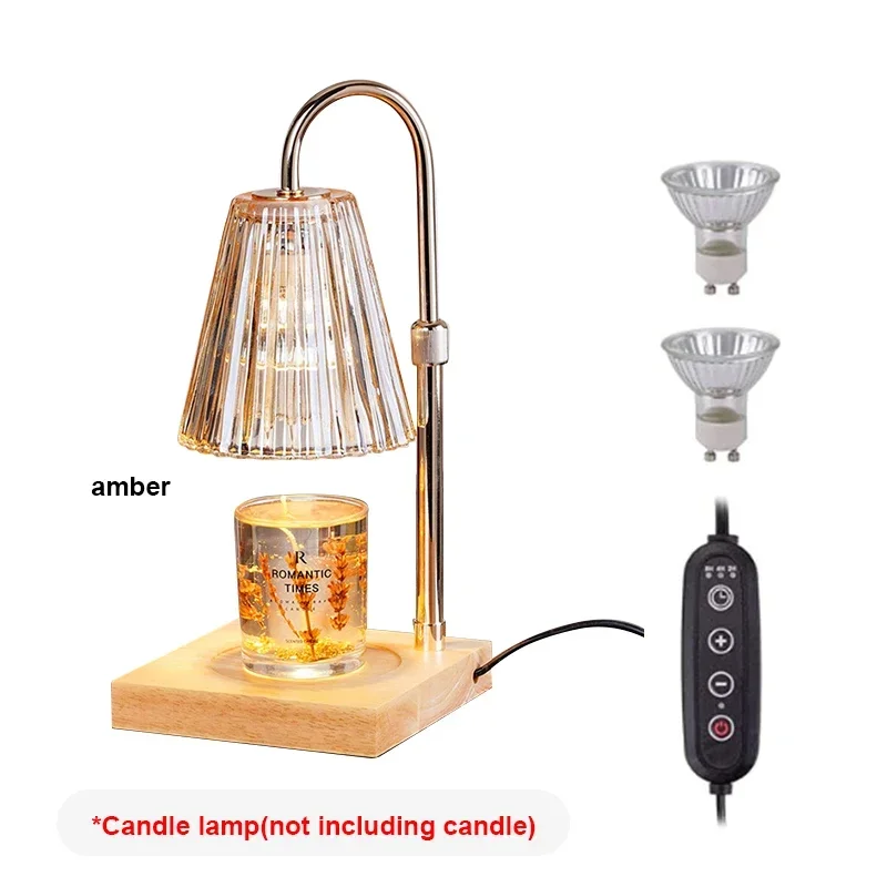 Electric Candle Warmer Lamp Plate Height Adjustable Dimmer Wax Melt Warmer Candle For Jar Candles Bedroom Home Decoration