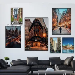 1pc Dublin Paris London New York Custom City Self-adhesive Art Poster Waterproof Paper Sticker Coffee House Bar Room Wall Decor