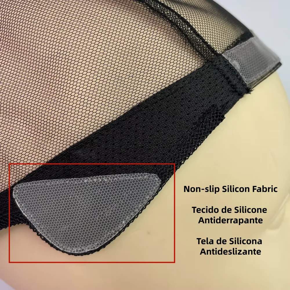 10cm x 30cm Non-Slip Silicone Fabric for Wig Base Caps Fabric for Wig Making Anti-Skid Wig Caps Fabric for Hair Replacement image 2