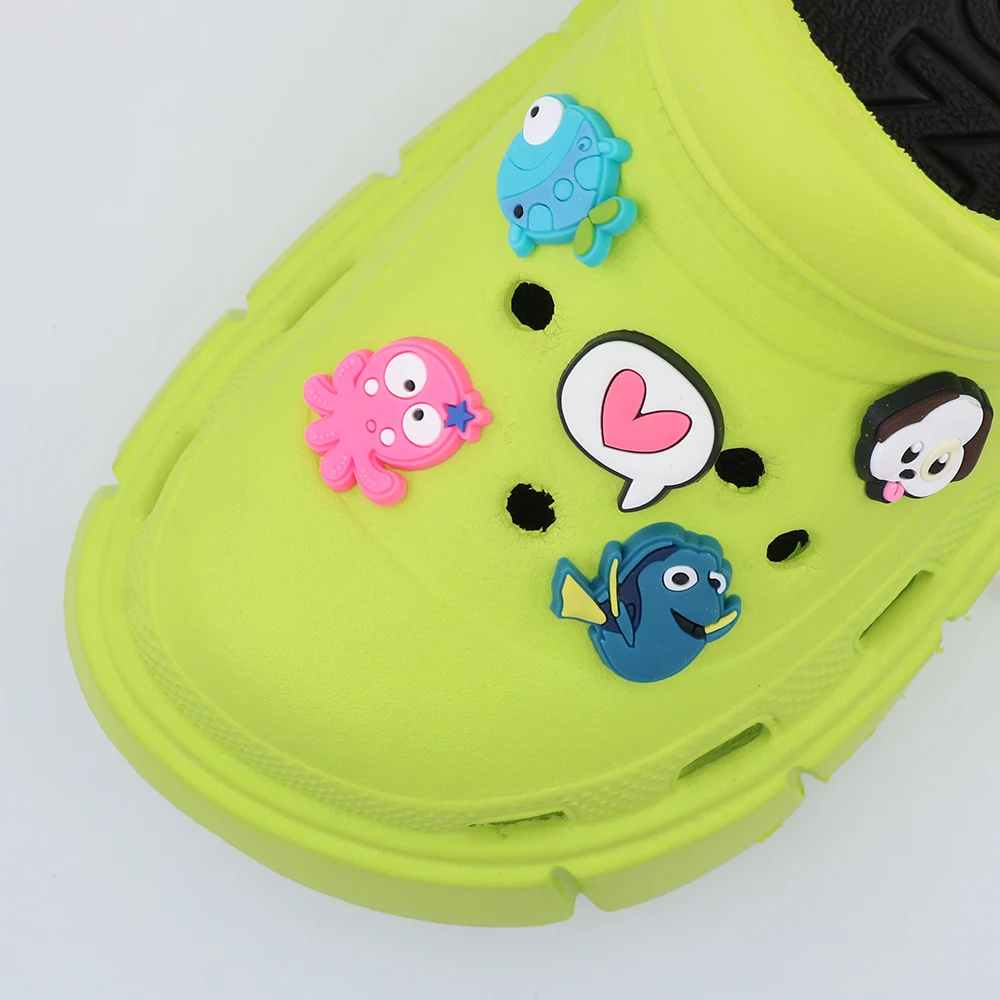 1 Piece Shoe Decorations Charms Pvc Cute Dog Cartoon Octopus Ornament Animal Small Fish Shoe Accessories New Year Party Gift - Detail 1