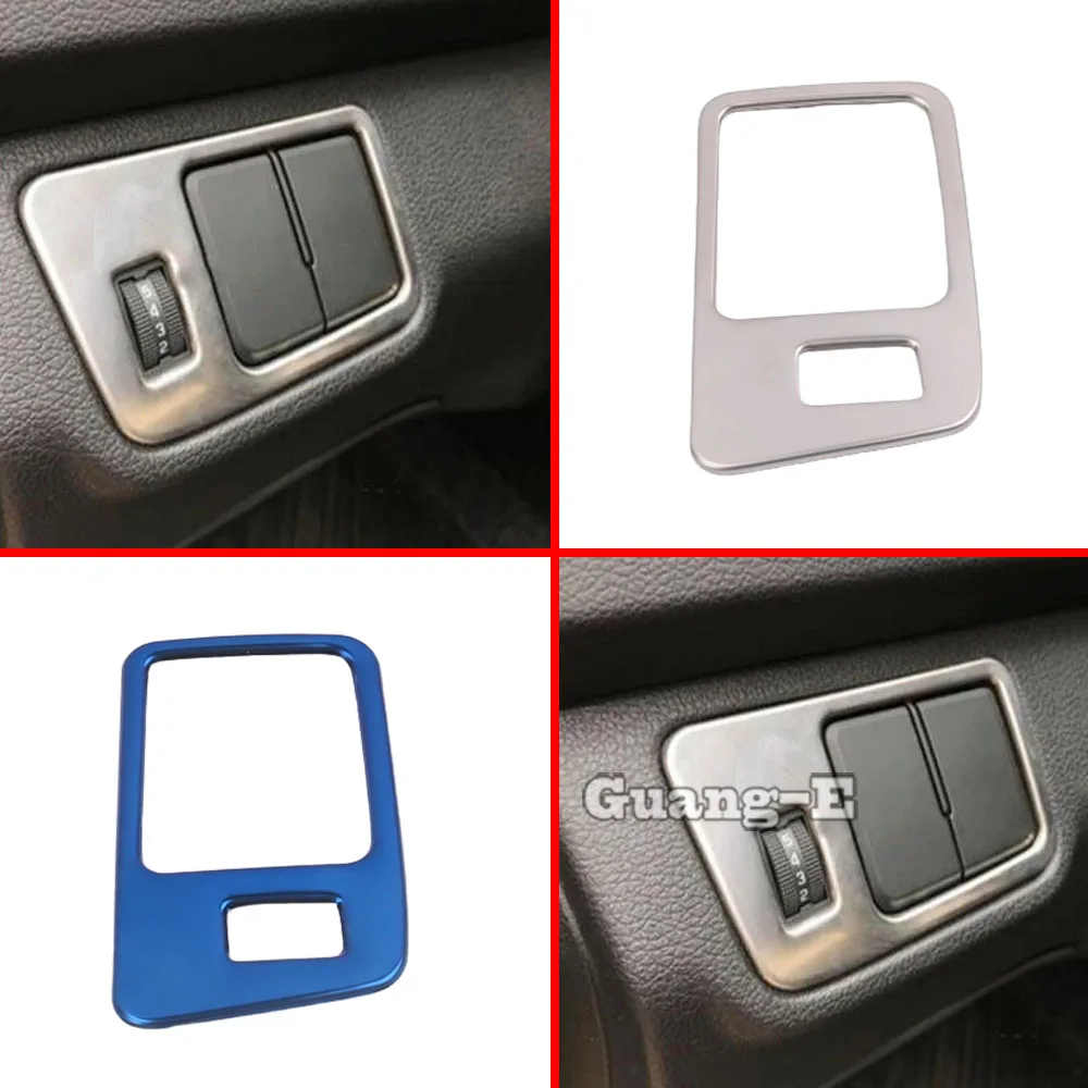 Detector Styling Front Fog Light Switch Button Inner Trim Frame Lamp Panel For Hyundai Solaris Accent 2017 2018 2019 2020 2021