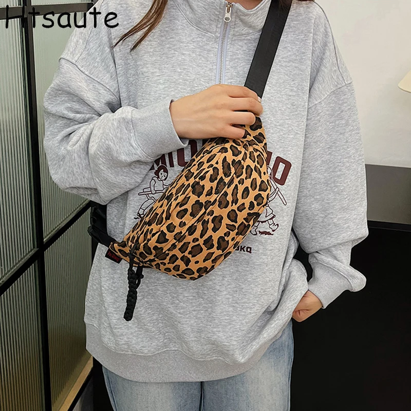 

Personality Leopard Chest Packs Women Crossbody Bags Bolsa Girls Shoulder Bag Purses and Mini Handbags Waist Bag Kawaii bolasa