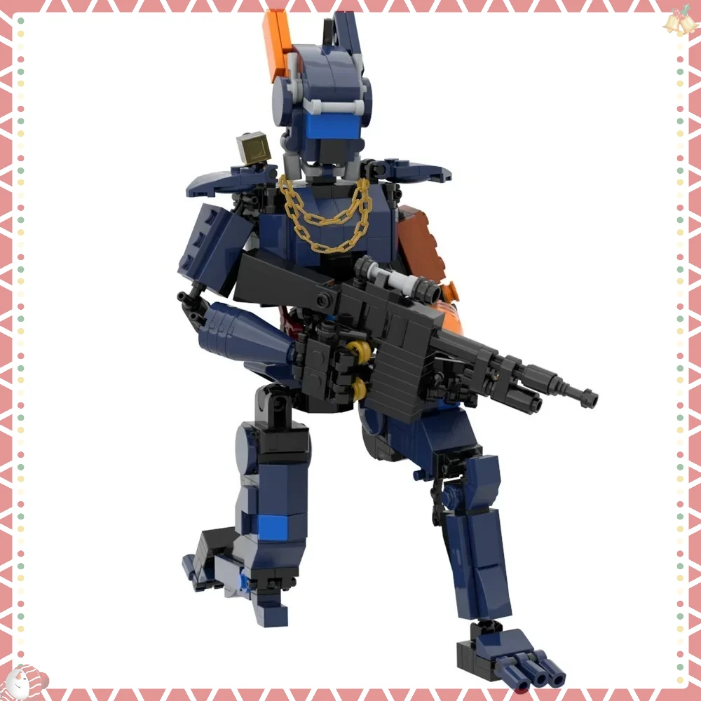 

MOC робот полицейская дроида строительный блок комплект-сделай сам сборочные кирпичи Мех воин фигурка модель дисплей дети взрослые подарок