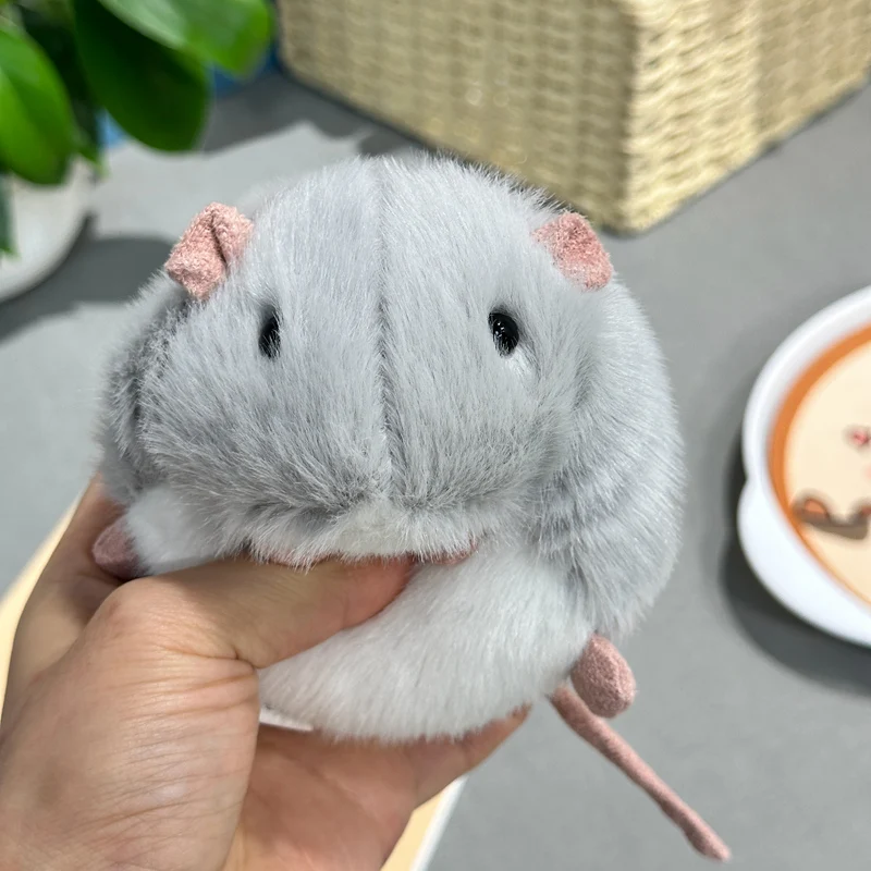 12CM Kawaii Cartoon Simulation Anime Blume Zweig Maus Stofftier Plüsch Spielzeug kinder Hamster Handgemachte Puppe Festival Geschenk