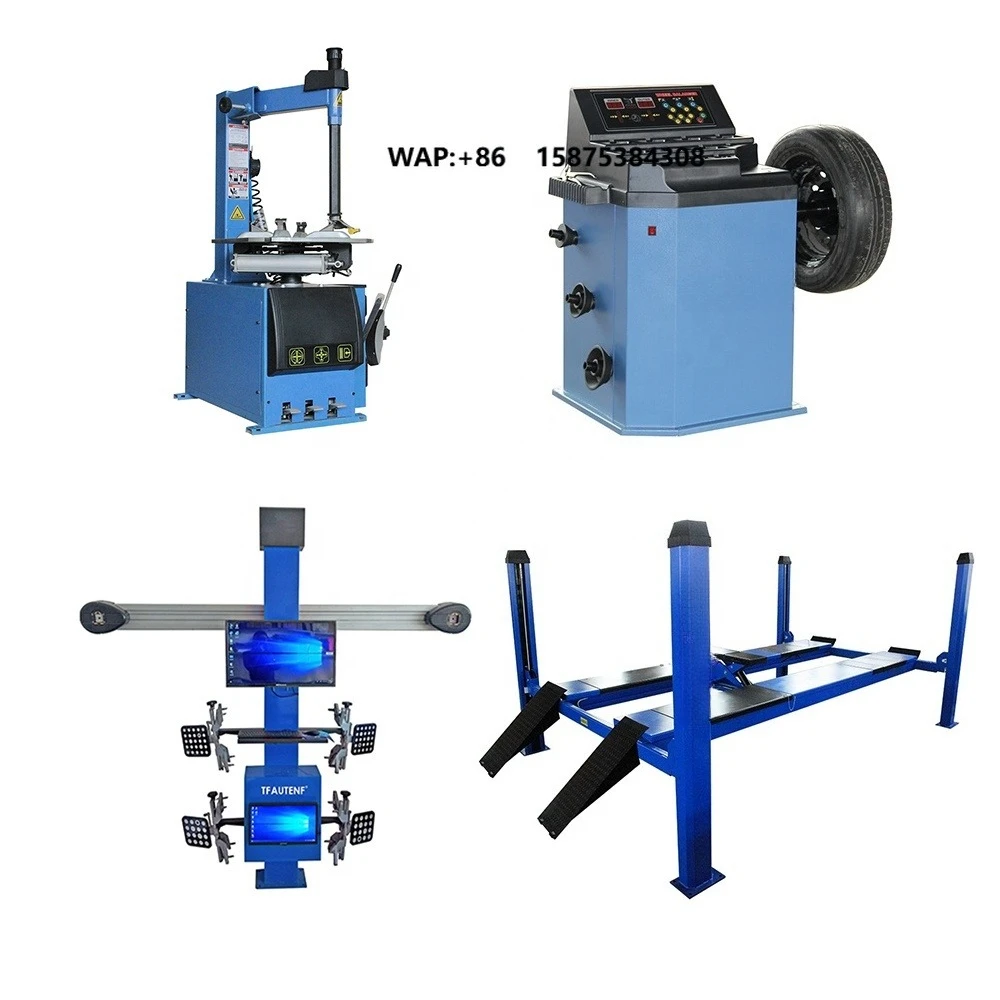 Tyre Repair Equipment Tyre Changer Alignment Combo Wheel Repair Machine