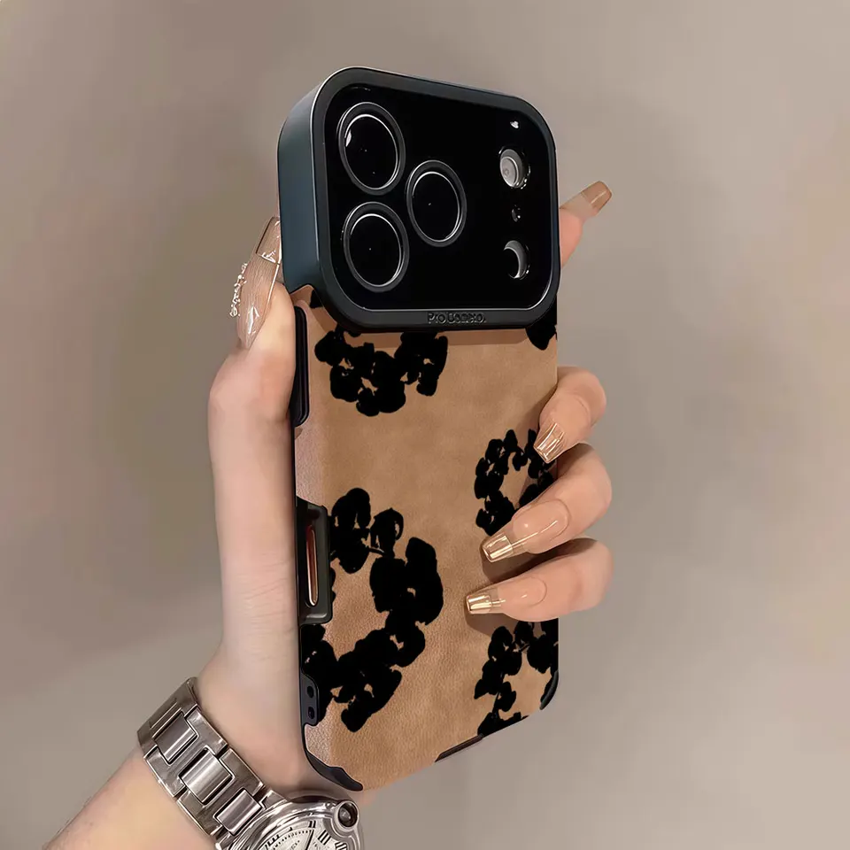 D-Denim T-Tears Luxury Leather Shockproof Phone Case For iPhone 17 16 Pro Max Air 15 14 13 12 11 Max Silicone Soft Cover, image 5