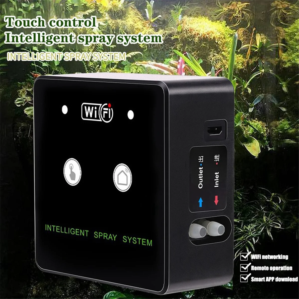 Rainforest Sprayer WiFi Control Automatic Mist Rainforest Timing Sprays System Kit Irrigation Timer Reptile Sprayer A