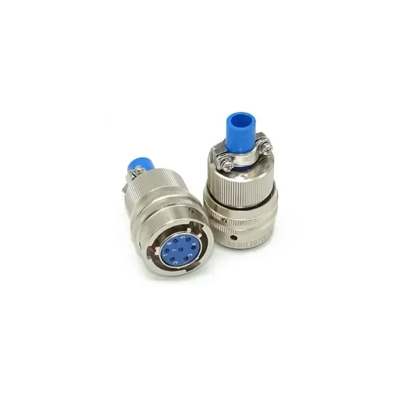 Aviation plug Y50H1207TK2NI/ZJ10NI round electrical connector, waterproof male and female connector 7 pins