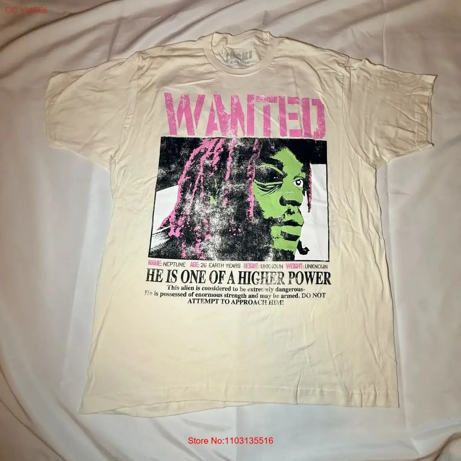 T-shirt de concert NWOT Lucki Flawless Like Me pour homme, taille XL, vintage, délavé, unisexe, légèrement polyvalent, streetwear, décontracté, confortable