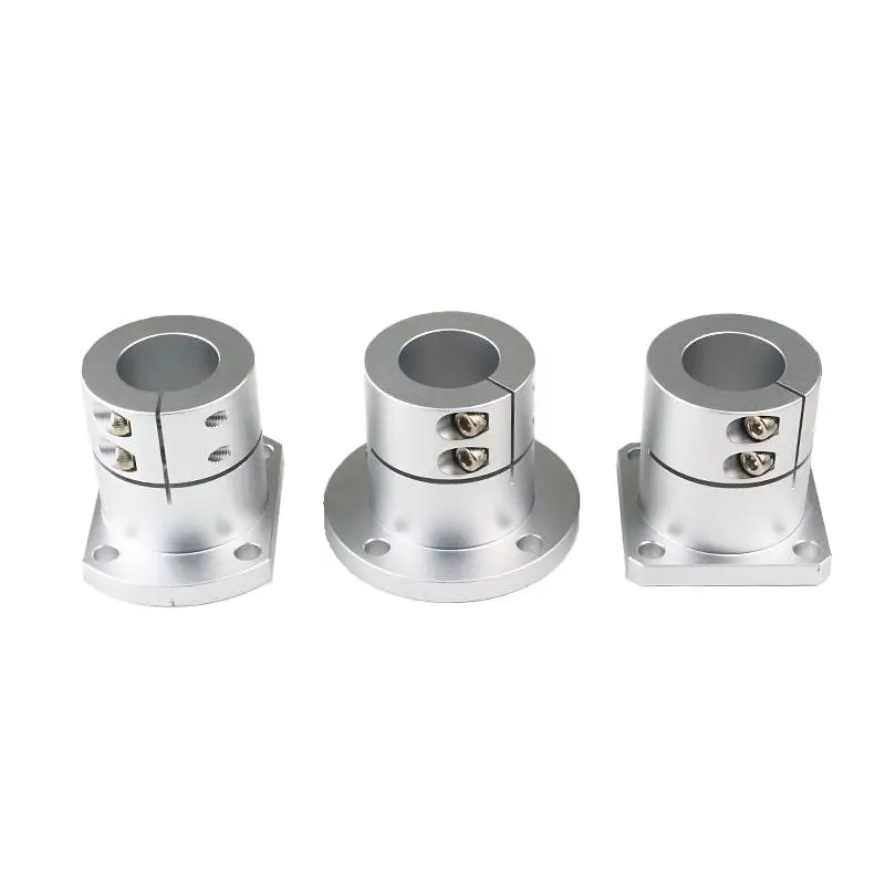Aluminum Alloy Split Flange Guide Shaft Support Seat Optical Axis Bearing Clamp Holder Linear Motion CNC