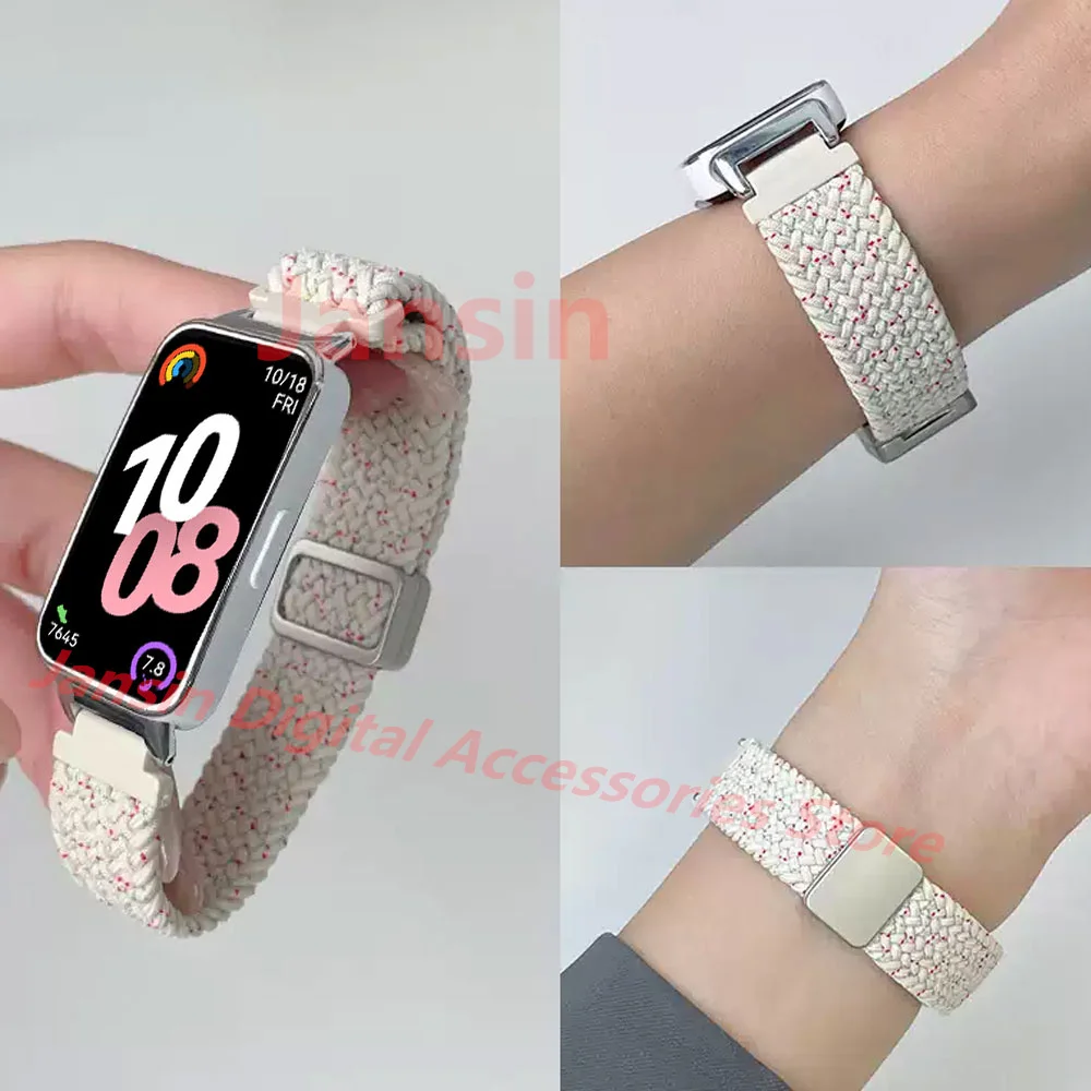 Magnetische Correa Für Huawei Band 10 9 Band Nylon Schleife Armband Armband Für Huawei Band 8 Armband Austauschbare Armband Zubehör