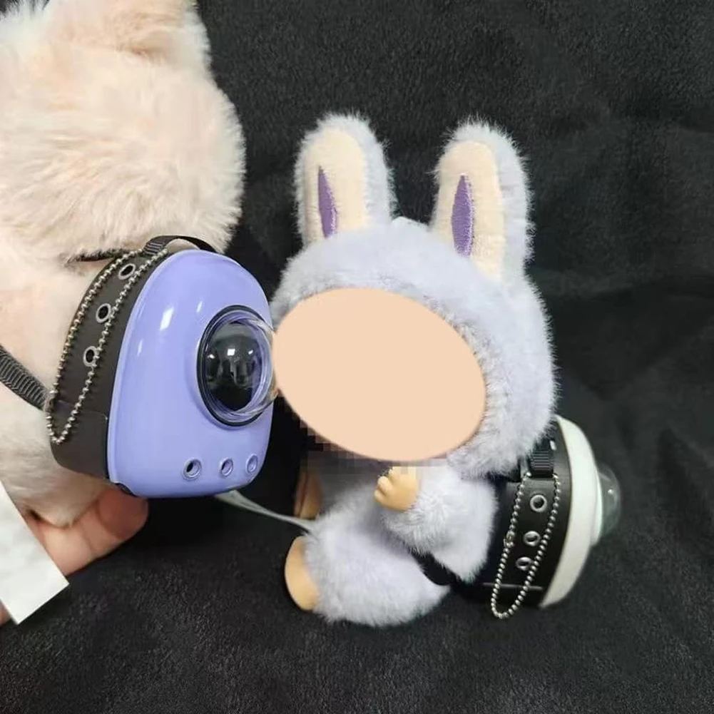 

Мини-переноска для кошек, космическая сумка для домашних животных, реквизит, имитация кошачьего рюкзака, модель для аксессуаров Labubu