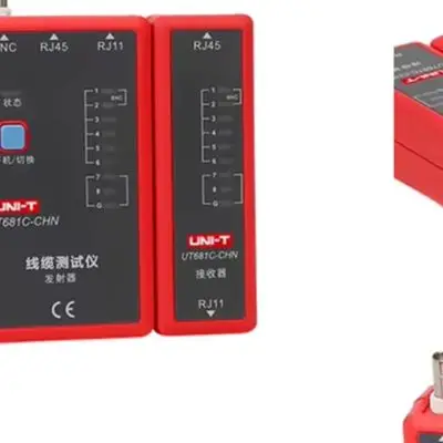 UT681C Cable Tester For Rj45 RJ11 BNC Network Wire Locator LED Fault Detection For LAN Telephone For Coaxial Cable Testing Tool