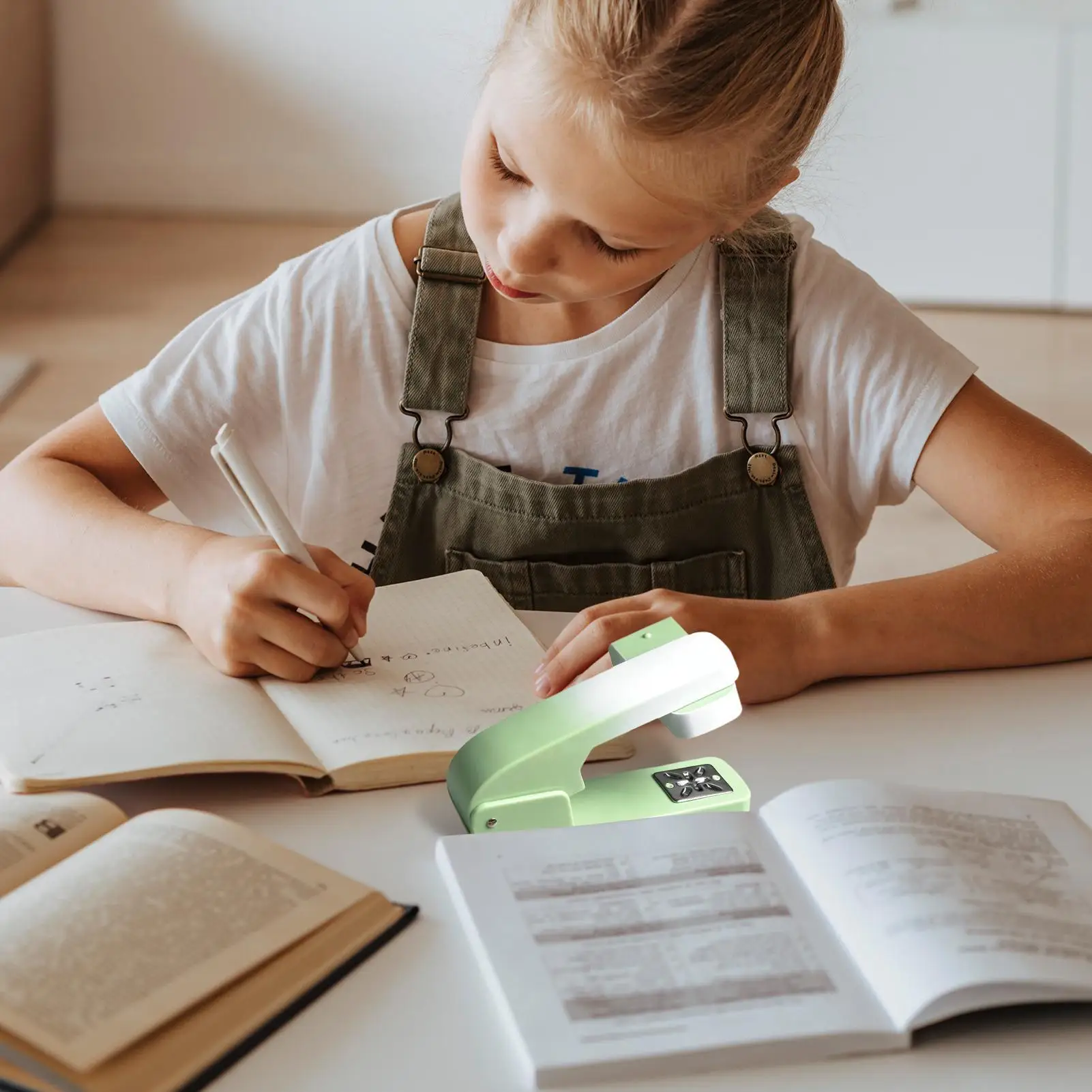 데스크탑 스테이플러 360도 회전 책 바인딩 스테이플러 20 시트 용량 멀티 앵글 스테이플링 기계 데스크 액세서리