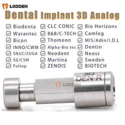 Dental Digital Analog for Bio Horizons/Camlog/Thomenn/MIS/Adin/l.D.L/Martina/B&B/C-TECH Titanium 3D Analog Accessories