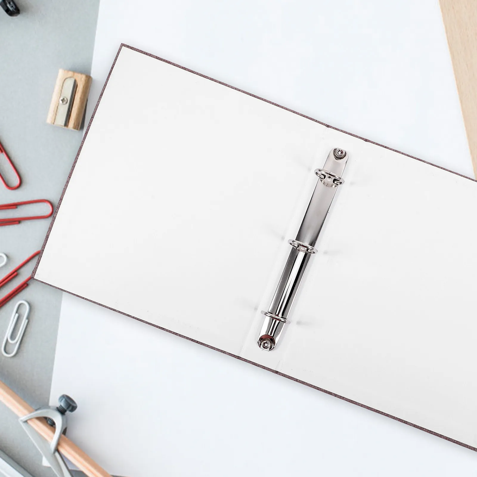 

Notebook Binder Cover A5 Size 3 Ring Metal Mechanism for Daily Notes Homework Project Reports Resistant to Damage Flexible Page