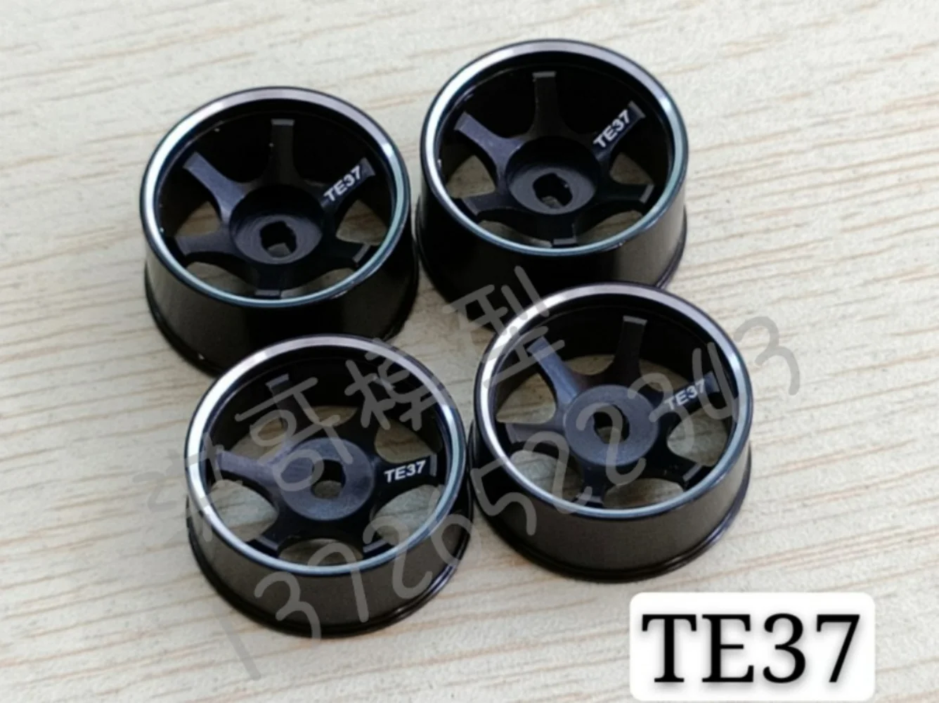 FATJAY Metal Drift Wheel Hub (TE37 Style) for MINI-Q, HGD1, MINI-Z DRZ, MINI-D, K969 Micro Vehicles