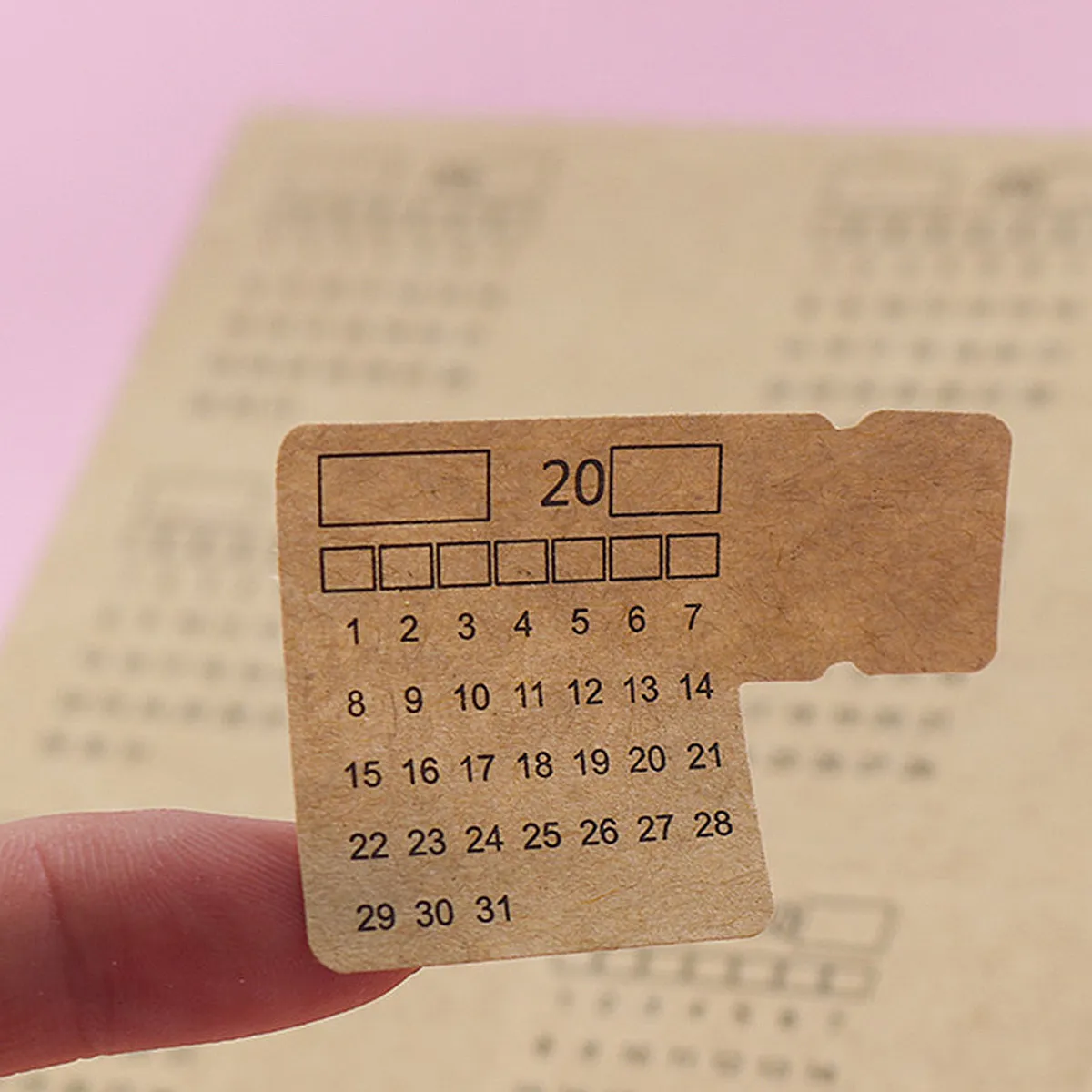 

30Pcs Unique Calendar Label Stickers Peel Off Stick on Any Flat Surface Index Divider for Planners Journals Diaries Hardcovers