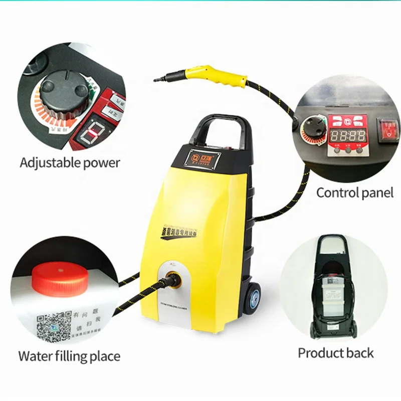 Low Price Commerical High Pressure 5Bar Portable Steam Car Washer for Car Interior Cleaning