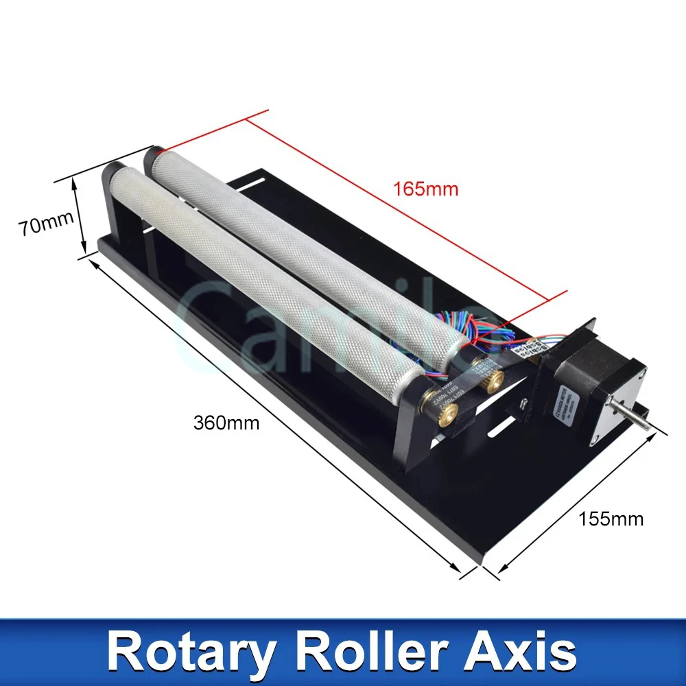 Rotary Rollers Laser Engraving Y-axis Rotating Engraver Module For Cylindrical Cans Cylinders Rotary Table DIY Laser Machine