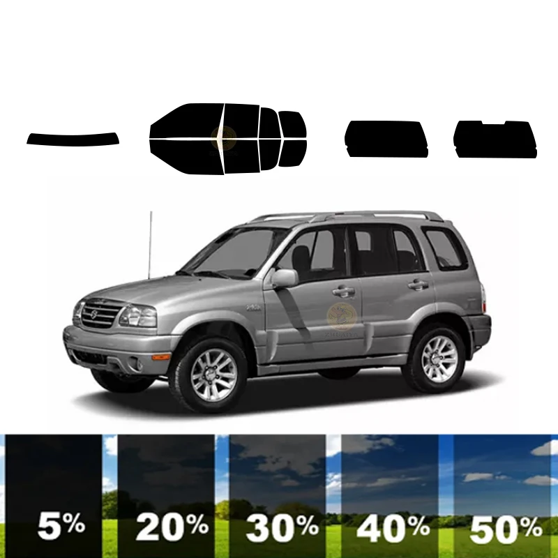 

precut Removable Window Tint Film For Car 100% UVR 5%-35%VLT Heat Insulation Carbon ﻿For SUZUKI GRAND VITARA 4 DR SUV 1999-2005