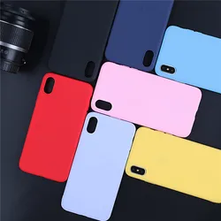 Luxury Soft Back Matte Color Case for iPhone X XR XS max Case For iphone 11 Pro Max 6 7 8 Plus SE 2020 Silicone Back Cover Cases