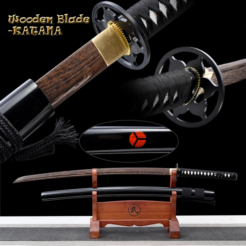 Custom-made Iaito Training Sword,Decoration Full Size Japanese Sword, Quality Wooden Sword Japanese Katana, Type J, Tsuba Iron