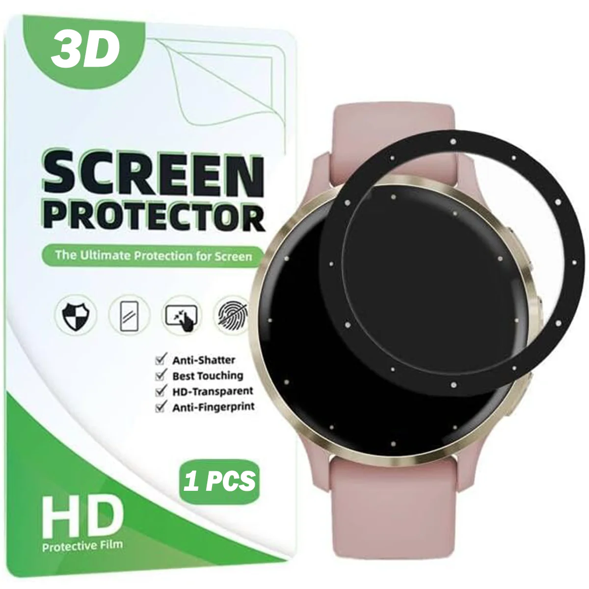 For Garmin Venu 3S 3D HD Curved Soft Films Clear Anti Scratch Screen Protector Smart Watch Accessories