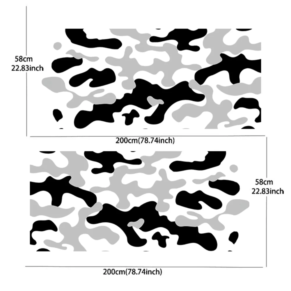 2PCS Multi-color camouflage decal car sticker full body decal decoration covering scratches protect car sticker waterproof car v