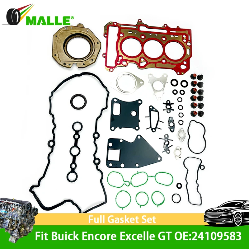

Car Parts Engine Rebuild Overhaul Gasket Kit 24109583 Repair For Buick New Encore Excelle GT 1.0T LIV Chevrolet TRAX Cruze 1.0