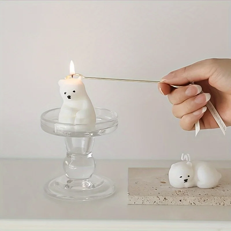 1pc Metal Candle Wick Snuffer Hook Long Handle Candle Extinguisher Home Scented Candle Care Tool Safe Accessory