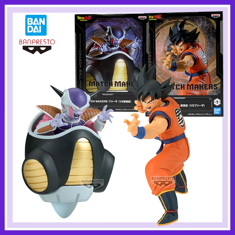 

Original Bandai Banpresto Dragon Ball Z Match Makers Frieza Son Gokuu Anime Action Figures Model Desktop Figurine Collect Toy