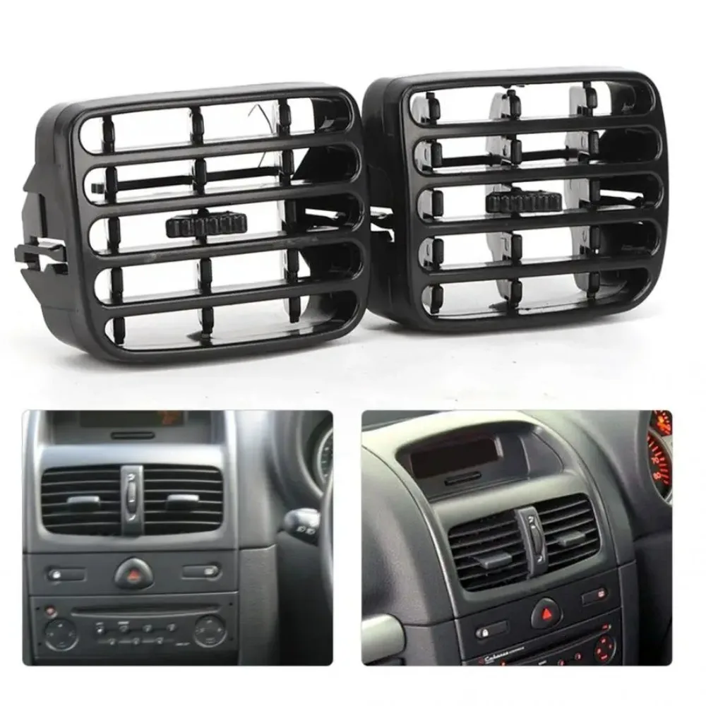 1 Pair Air Condition Vent Frame Car Dashboard Left Right AC   Grill Fit for RENAULT CLIO ABS MK2 1998 1999 2000 2001-2006