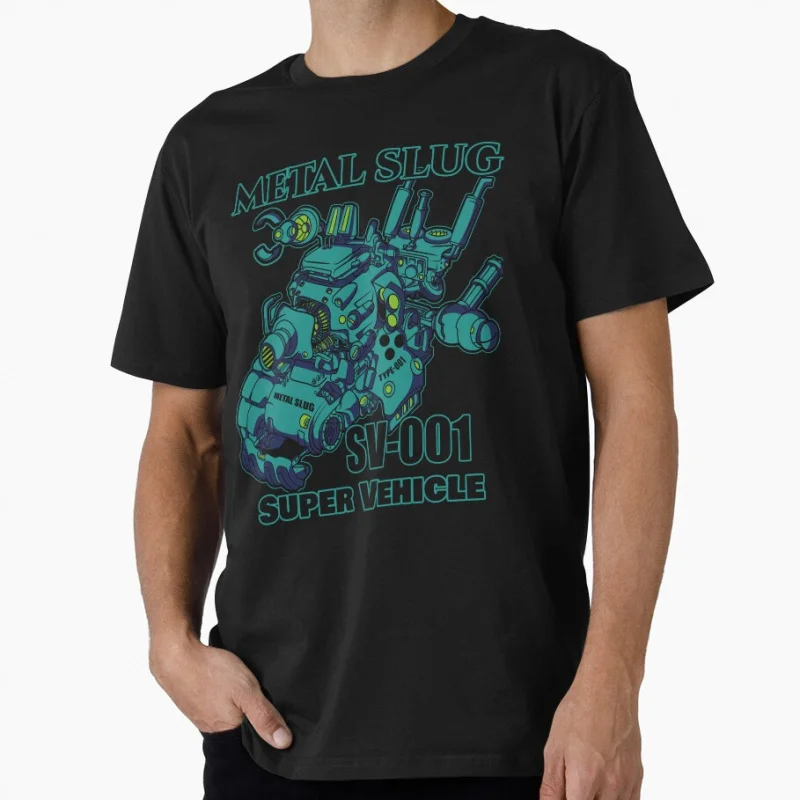 

Metal Slug Type-001 - Super Vehicle Retro Heavy Machine Gun Arcade Gift T shirt Full Army Shooting War Game Graphic clothes