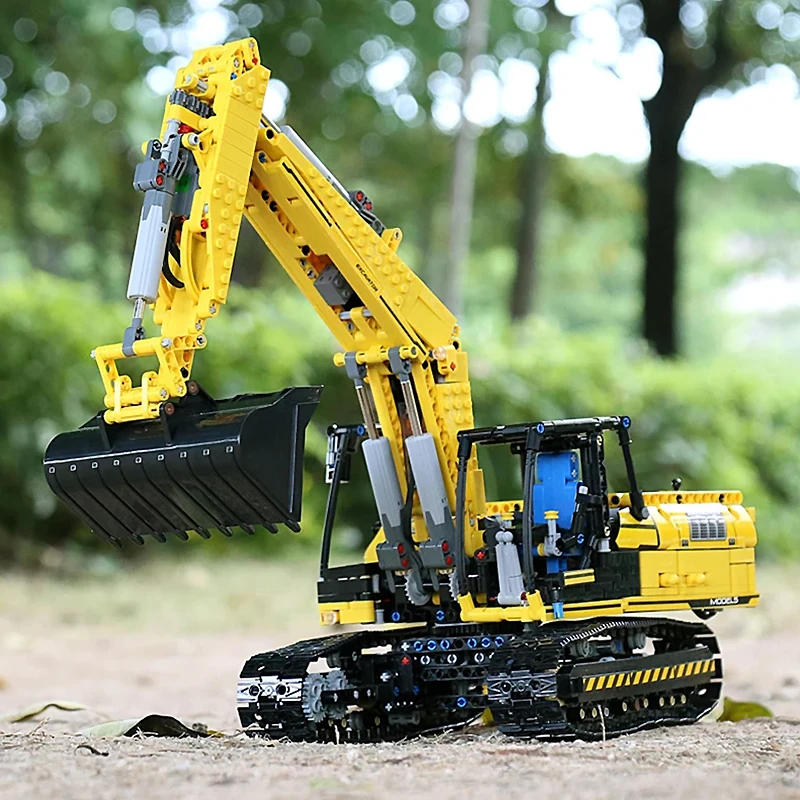 MOULD KING 13112 MOC Technical RC Motorized Excavator Truck Building Blocks Bricks Puzzle Educationa Toy Christmas Gift For Kids