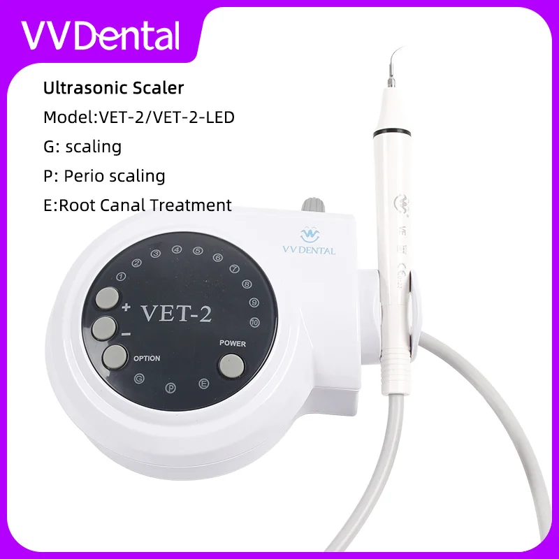 Портативный ультразвуковой скалер VVDnetal, съемный наконечник для удаления зубного камня, налета, подходит для дятла, инструмент для чистки зубов EMS