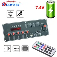 Woopker 7.4V 12V Amplifier Board Square Dance 30W MP3 Amp Support Bluetooth AUX U-Disk 5-8Inch Speaker Home Theater DIY