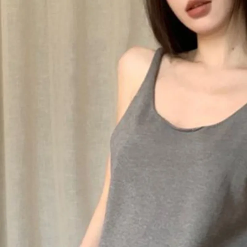 

Summer Women's Fashion Sexy Loose Waist Hollow Backless Knitted Tank Top