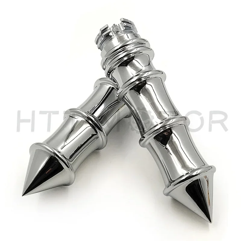 

Free Shipping Motorcycle Accessories Chrome Skeleton Spike 1" 25mm Hand Grips for 1996-2010 Harley Davidson Softail