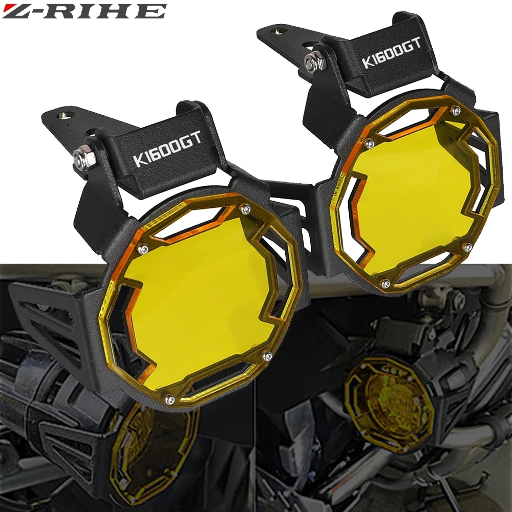 Motorcycle Flipable Fog light Protector Guard Lamp Cover LED Fog light Protector Guards For BMW K1600GT K 1600GT K1600GTL K1600B