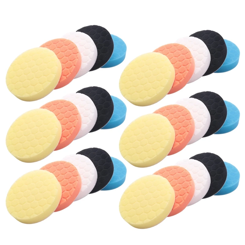 

5Inch (125mm) Polishing Pad Kit for Car Polisher Pack of 30Pcs